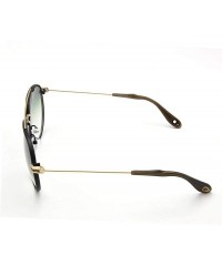 Aviator Aviator Metal Gradient Fashion Sunglasses For Men Outdoor UV Protection - Green - CV18SUWE98Q $65.42