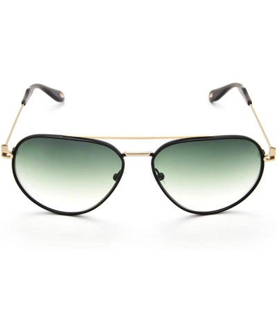 Aviator Aviator Metal Gradient Fashion Sunglasses For Men Outdoor UV Protection - Green - CV18SUWE98Q $98.13