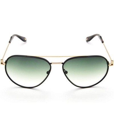 Aviator Aviator Metal Gradient Fashion Sunglasses For Men Outdoor UV Protection - Green - CV18SUWE98Q $65.42