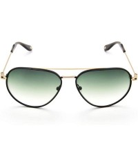 Aviator Aviator Metal Gradient Fashion Sunglasses For Men Outdoor UV Protection - Green - CV18SUWE98Q $65.42