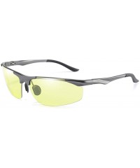 Goggle Unisex Riding Aluminum Night Vision Goggles for Men and Women Color Changing Sunglasses Polarized - Grey - CF18XIX3ZZO...