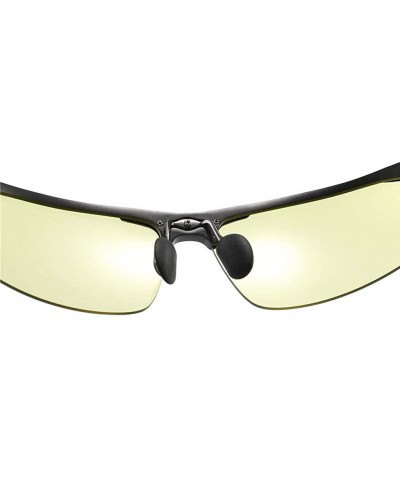 Goggle Unisex Riding Aluminum Night Vision Goggles for Men and Women Color Changing Sunglasses Polarized - Grey - CF18XIX3ZZO...