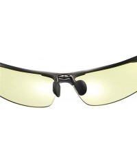 Goggle Unisex Riding Aluminum Night Vision Goggles for Men and Women Color Changing Sunglasses Polarized - Grey - CF18XIX3ZZO...