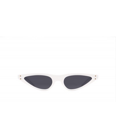 Oversized Places We Love Collection The Harajuku Polarized Cat-Eye Sunglasses - Shell White/Dark Grey - CT18DNK468K $31.80