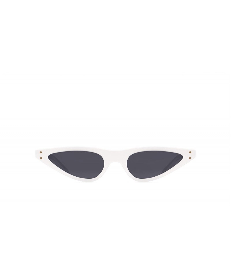 Oversized Places We Love Collection The Harajuku Polarized Cat-Eye Sunglasses - Shell White/Dark Grey - CT18DNK468K $14.23