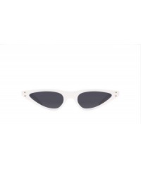 Oversized Places We Love Collection The Harajuku Polarized Cat-Eye Sunglasses - Shell White/Dark Grey - CT18DNK468K $30.54