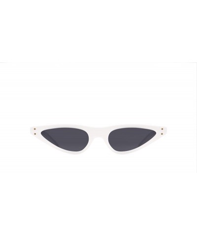 Oversized Places We Love Collection The Harajuku Polarized Cat-Eye Sunglasses - Shell White/Dark Grey - CT18DNK468K $14.23