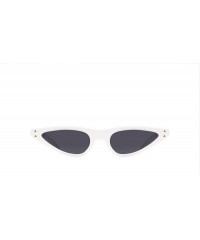 Oversized Places We Love Collection The Harajuku Polarized Cat-Eye Sunglasses - Shell White/Dark Grey - CT18DNK468K $31.80