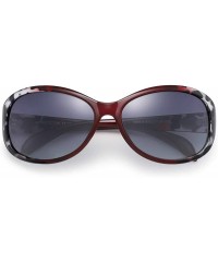 Oval Women's Polarized Sunglasses Oval Sunglasses Retro Polarized Sunglasses - CK1900ZZCZM $51.02