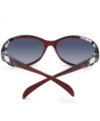 Oval Women's Polarized Sunglasses Oval Sunglasses Retro Polarized Sunglasses - CK1900ZZCZM $34.48