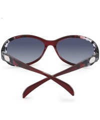 Oval Women's Polarized Sunglasses Oval Sunglasses Retro Polarized Sunglasses - CK1900ZZCZM $51.02