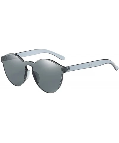 Cat Eye Sunglasses for Men Women Cat Eye Sunglasses Candy Color Sunglasses Retro Glasses Eyewear Integrated Sunglasses - CR18...