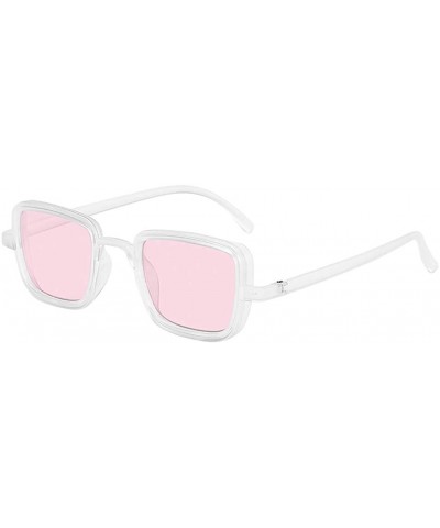 Rectangular Sunglasses Sports Glasses Sport Sunglasses Ideal for Driving Fishing Cycling - D - CQ190G79D6T $7.62