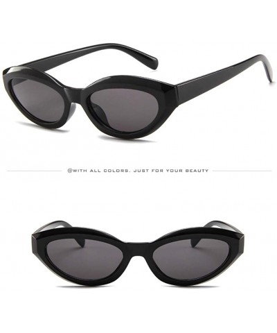 Oval Women Men Vintage Retro Unisex Oval Frame Sunglasses Eyewear - 5192e - CC18ROYNG39 $17.85