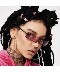 Square New Fashion Women Eyewear Casual Square Shape Sunglasses Sunglasses - Black - CG199XCCD9C $80.79