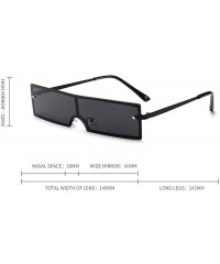 Square New Fashion Women Eyewear Casual Square Shape Sunglasses Sunglasses - Black - CG199XCCD9C $80.79