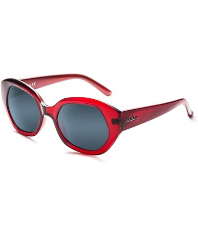Cat Eye Polarized 80's Retro Cateye Sunglasses for Men Women - Red - C818EL4X64C $14.83