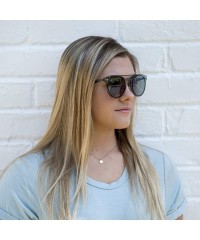 Round Round Polarized Sunglasses for Men Women with Case and Cloth - Silver - CP18I4N7SGU $11.38