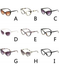 Square Fashion Vintage Cat Eye Big Frame Sunglasses-Retro Eyewear Fashion Ladies Man - D - CQ18Q3ZOA32 $17.28