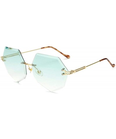 Aviator Unique Oculos De Sol Ladies Eyewear UV400 Metal Frame Brand Designer C9 White - C9 White - CR18YZWCT7G $7.33