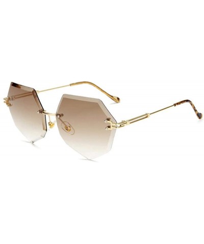 Aviator Unique Oculos De Sol Ladies Eyewear UV400 Metal Frame Brand Designer C9 White - C9 White - CR18YZWCT7G $7.33