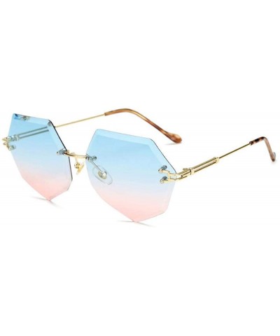 Aviator Unique Oculos De Sol Ladies Eyewear UV400 Metal Frame Brand Designer C9 White - C9 White - CR18YZWCT7G $7.33