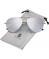 Rimless Men's Women's Aviator Sunglasses - Classic Half Rim Metal - INSPIRATION SJ1106 - C318N83GCX4 $24.50