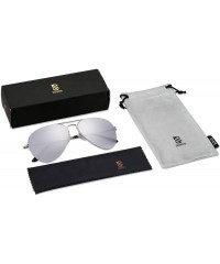 Rimless Men's Women's Aviator Sunglasses - Classic Half Rim Metal - INSPIRATION SJ1106 - C318N83GCX4 $24.50