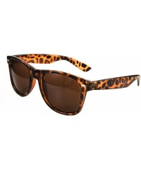 Wayfarer Retro Classic Line Vintage Designer Inspired Fashion Horn Rimmed Style Sunglasses UV400 Lens - Tortoise - CF11Z15B2C...