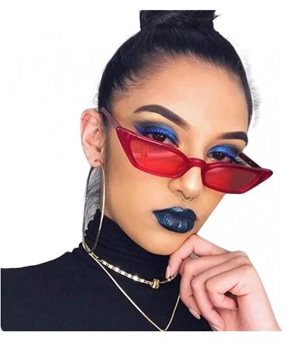 Rimless Sunglasses Personalized Protection Fashion - Red - CY197ZIDO8O $14.83