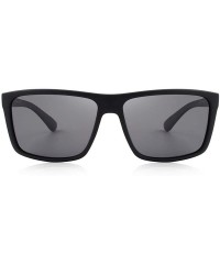 Aviator DESIGN Men Polarized Sunglasses Fashion Male Eyewear 100% UV C01 Black - C04 Brown - CL18XHEXQ9K $27.13