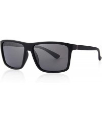 Aviator DESIGN Men Polarized Sunglasses Fashion Male Eyewear 100% UV C01 Black - C04 Brown - CL18XHEXQ9K $27.13