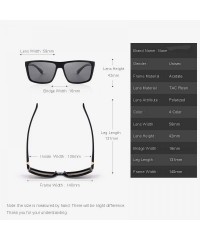 Aviator DESIGN Men Polarized Sunglasses Fashion Male Eyewear 100% UV C01 Black - C04 Brown - CL18XHEXQ9K $27.13