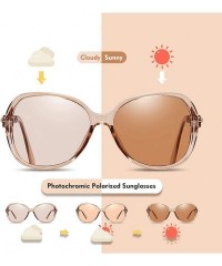 Sport Photochromic Sunglasses-Women Polarized Sun Glasses-Anti-glare Shade Glasses - A - CB190O0UALE $60.65