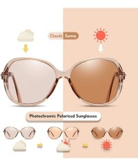 Sport Photochromic Sunglasses-Women Polarized Sun Glasses-Anti-glare Shade Glasses - A - CB190O0UALE $28.30