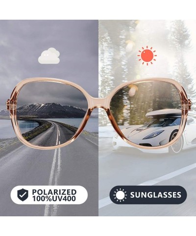 Sport Photochromic Sunglasses-Women Polarized Sun Glasses-Anti-glare Shade Glasses - A - CB190O0UALE $28.30