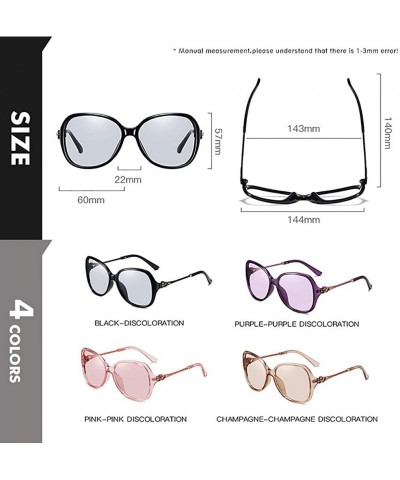 Sport Photochromic Sunglasses-Women Polarized Sun Glasses-Anti-glare Shade Glasses - A - CB190O0UALE $60.65