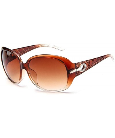 Square Unisex Fashion Square Shape UV400 Framed Sunglasses Sunglasses - Brown - C9199CR6T60 $27.52