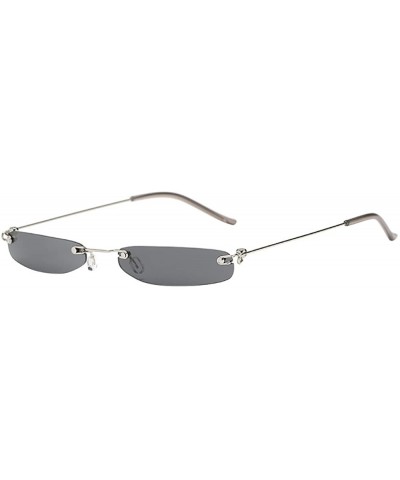 Rectangular Rectangular Sunglasses Vintage Glasses - 2 - C918T29ZQRI $18.35