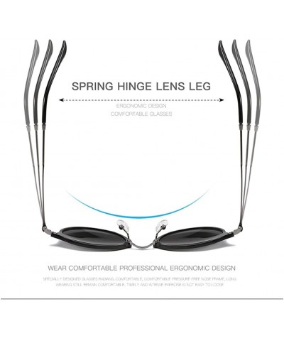 Round Vintage Round Metal Sunglasses John Lennon Hippie Glasses for Men/Women - Tea - CA18SLMYHSI $40.52