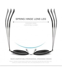 Round Vintage Round Metal Sunglasses John Lennon Hippie Glasses for Men/Women - Tea - CA18SLMYHSI $40.52