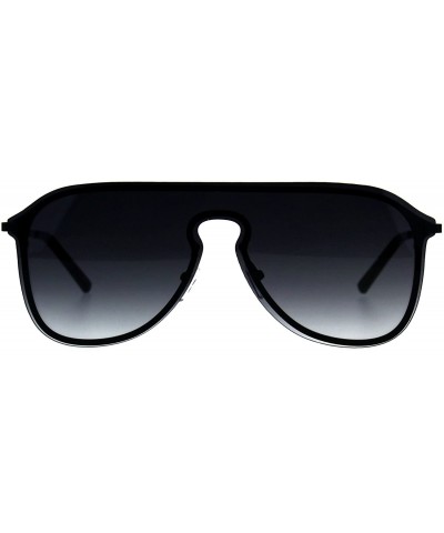 Aviator Designer Style Sunglasses Unisex Retro Keyhole Aviator Fashion Shades - Black (Smoke) - CU18E7AIKD9 $12.19