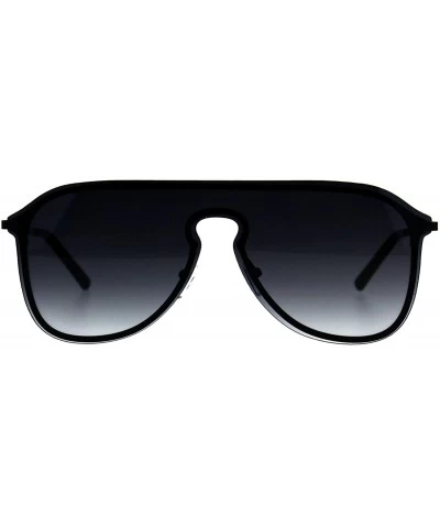Aviator Designer Style Sunglasses Unisex Retro Keyhole Aviator Fashion Shades - Black (Smoke) - CU18E7AIKD9 $22.89
