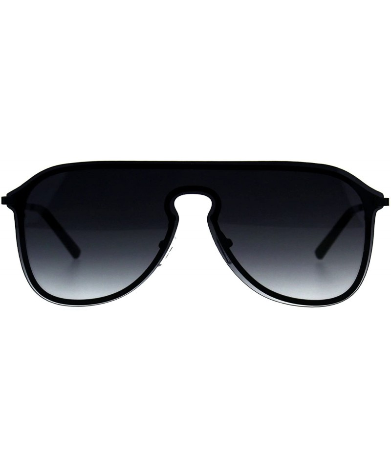 Aviator Designer Style Sunglasses Unisex Retro Keyhole Aviator Fashion Shades - Black (Smoke) - CU18E7AIKD9 $22.89