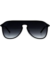 Aviator Designer Style Sunglasses Unisex Retro Keyhole Aviator Fashion Shades - Black (Smoke) - CU18E7AIKD9 $22.30