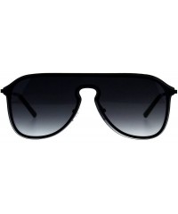 Aviator Designer Style Sunglasses Unisex Retro Keyhole Aviator Fashion Shades - Black (Smoke) - CU18E7AIKD9 $12.19