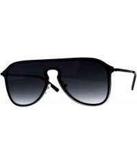 Aviator Designer Style Sunglasses Unisex Retro Keyhole Aviator Fashion Shades - Black (Smoke) - CU18E7AIKD9 $22.89