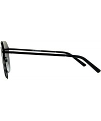 Aviator Designer Style Sunglasses Unisex Retro Keyhole Aviator Fashion Shades - Black (Smoke) - CU18E7AIKD9 $22.89