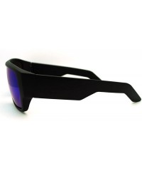 Oversized Futuristic Rectangular Oversized Warp Sports Sunglasses - Black Teal - CT11G5J2REJ $12.90