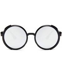 Round Mens Womens Sunglasses Steampunk Round Vintage Side Shield Sunglasses - C4 - CR18TKNCA0C $19.05
